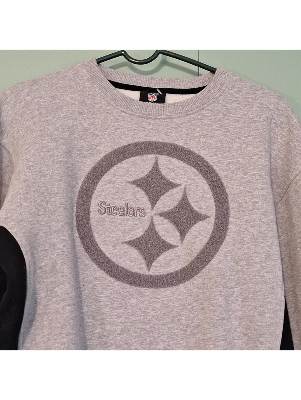 Steelers NFL Gray Sweatshirt Size Small - Picture 2 of 6